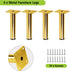 Masendelk 5 Inch 130mm, 4pcs Gold Furniture Legs / Modern Sofa Legs Cabinet Replacement Legs, Heavy Duty Metal Legs