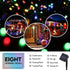 Taoushuleng 2 Pack 200 40Ft 8 Solar Multicolor String Lights Outdoor, Total LED Each with Lighting Modes for Yard