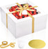 16Pcs Cake Boxes with Cake Boards (8Pcs White Boxes, 8Pcs Boards), 12x12x6 Inch Bakery Boxes with Window for Parties