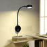 Onerbuy 5W Youngine Plug Wired Flexible Gooseneck Wall Sconce Reading Lamp Art Works Show Accent Light Wall Mount Spot