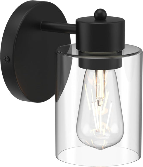 Kalium Wall Sconces, Matte Black Vanity Light Fixtures, Indoor Wall Lights with