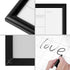 Dry Erase White Board & Monthly Calendar Board - Black Frame, Small Planning Board for Office, School, Home (12" x 16")