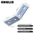CNQLIS Strut Channel Angle Bracket Fitting 1-5/8" with 4 Holes, 45 Degree Corner Brace, Steel Electrogalvanized (10Pcs)