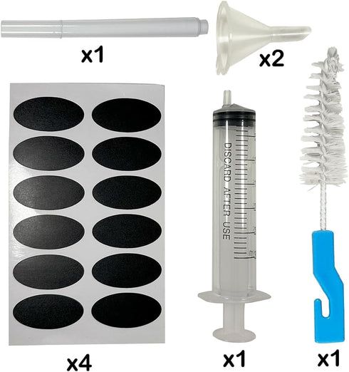 48Pack 1/3oz (10ml) Boston Glass Bottle, Essential Oil Bottle with Lid for Perfume, Aromatherapy, Lab Refillable Sample