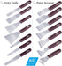 ALLEX Japanese Putty Knife 1" for Art and Paint, Flexible Stainless Steel Blade, Heavy Duty Handle