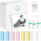 Mini Pocket Thermal Printer, Bluetooth Inkless Printer with 11 Rolls Paper, Portable Receipt Printer for Photo, Memo,
