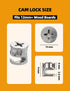 Cam Locks for Furniture 20 PCs, 15 x 9 mm Furniture Cam Lock Fasteners Compitable with IKEA Hardware Parts, Eccentric Wheels Repair Spare Parts Nut & Bolt Assortment Sets (15x9MM)