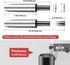 Donext Gas Lift for Office Chairs, 3.9 Inch Stroke Heavy-Duty(500LB) Gas Cylinder Replacement with 2'' Diameter Piston, Universal Size Fits Most Chairs, Highest End Class Four, Silver