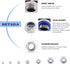 M6x1mm Nylon Lock Nuts, 50pcs 304 Stainless Steel Hex Lock Nuts for Industrial and Construction Fasteners