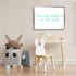 Large Magnetic Desktop Whiteboard, 16inX12in with Stand, 10 Markers, 4 Magnets, Portable Double-Sided Easel