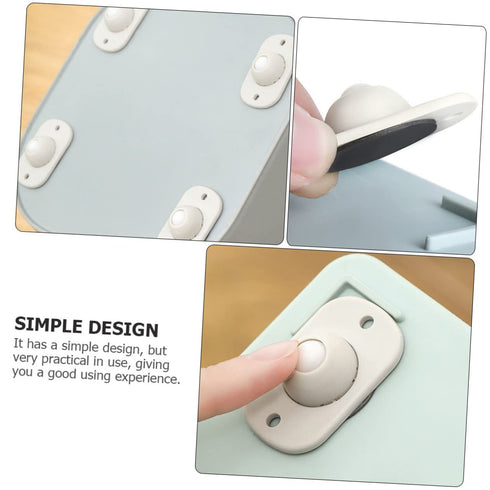 8pcs Self-Adhesive Sticky Casters for Easy Movement of Storage Boxes Trash Cans and Furniture Wheels with Construction
