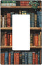 MengJZone Classic Wall Plates, library bookshelf book, Light Switch covers, Electrical Outlet Covers,