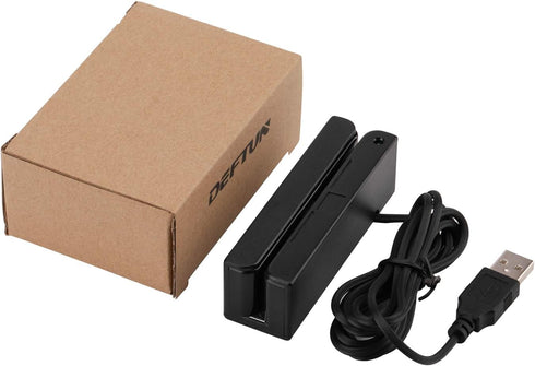 MSR90 USB Swipe Magnetic Credit Card Reader - Mini Smart Card Reader for MSR605, MSR606, Deftun