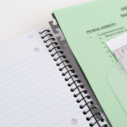 Five Star Advance Spiral Notebooks + Study App, 2 Pack, 1 Subject, College Ruled, 100 Sheets, 11" x 8-1/2", Black,