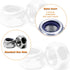 Juvielich 100PCS M4 M4x0.7mm 304 7mm 3D Locknuts Metric Nylon Inserted Hex Lock Nuts Self-Lock Nylon Insert Stainless
