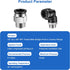 12 Pcs Push to Connect Fittings 1/2 Inch Tube OD x 3/8 Inch NPT Thread Pneumatic Male Straight and Elbow Quick Connect Air line fittings