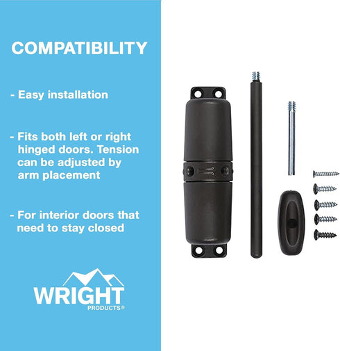 Wright Products VWC50BZ Vertical Closer, Black