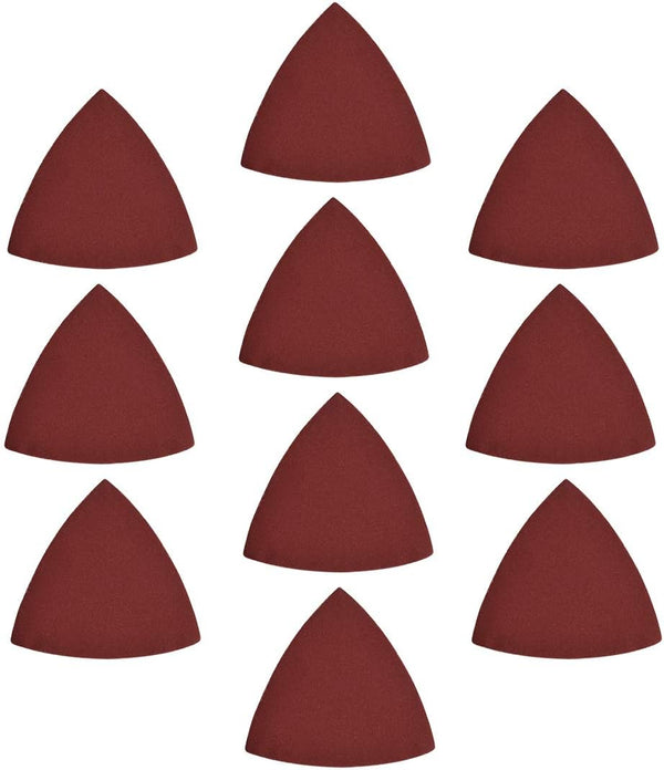 uxcell Detail Sander Sandpaper, Triangular Sanding Paper, Hook and Loop Pads, Triangle Oscillating Multi Tool, 320 Grits