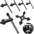 6Pcs Carbon Steel Drill Chuck Key Wrench Set, 3/4" 5/8" 1/2" 3/8" 1/4" Electric Drill Clamping Tool