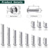 1/4-20 x 3/4" Button Head Socket Cap Bolts Screws, 304 Stainless Steel 18-8, Pack of 30, Allen Hex Drive