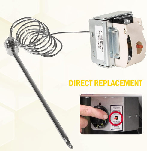 PP10084 High Limit Switch for Pitco Frying Equipment, Use for Electric or Gas Fryers, LCH Hi-Limit 450 °F
