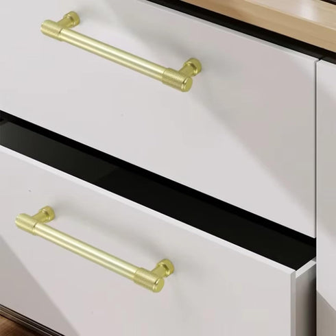 Aoleegatt Simple and Luxurious Solid Aluminum Alloy Door Handles Cabinets Wardrobes Pulls Bedside TV Drawers Aluminum