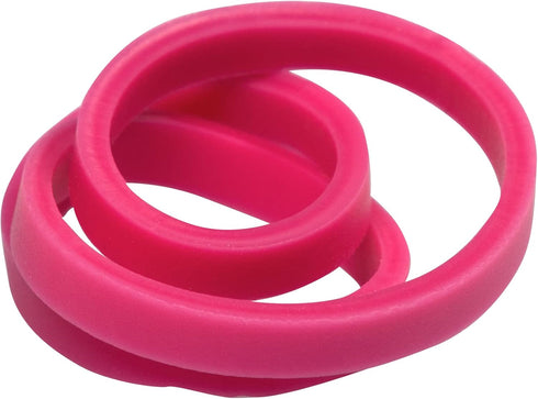 JAM PAPER Colorful Rubber Bands, Size 33, Pink Rubberbands, 100/Pack
