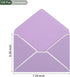 YOKIVE 100Pcs A7 Self Adhesive Envelopes with Silver Borders, Quick Seal for Cards Postcard (Lavender, 5 x 7-Inch)