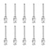 10pcs 12Gauge Stainless Steel Dispensing Needles, 1" Blunt Tips Luer Lock for Thick Liquids, Lab Use