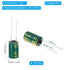 450V 10uF 10Pcs 10x17mm PATIKIL Electrolytic Capacitors, Aluminum High Frequency Electrolytic Capacitors for TV, LCD