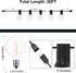 GPATIO Outdoor String Lights, 30FT Waterproof Patio Lights with 15+1 Dimmable Globe G40 Bulbs for Backyard Decor