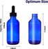 24 Pack 4oz Cobalt Blue Glass Bottles - Essential Oils, Perfumes & Lab Chemicals