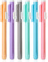 Mr. Pen Retractable Mechanical Eraser Pen, Pack of 6, Pencil Eraser in Pastel Colors for Artists and Students