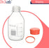 6pcs of 500ml Round Media Storage Bottles - Borosilicate Glass with GL45 Screw Caps for Safe Storage.