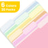 SUNEE File Folders, 30 Pack Manila Folders 8.5 x 11, Colored File Folders for Home Office School Supplies, 6 Bright