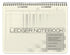 BookFactory 6 Column Accounting Ledger Notebook, 11" x 8.5", 100 Pages, Wire-O Landscape Format Log Book