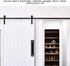 ViaGasaFamido Elegant Sliding Barn Door Handle, Black Flush Patio Door Handle for Wardrobes, Cabinets