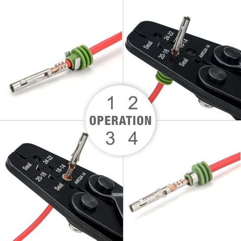 iCrimp Delphi Weather Pack Crimper, Metri Pack Crimping Tool for Sealed Weatherproof Automotive Electrical Connectors