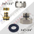 AB 1/2" Radiant/PEX Manifold Connector/Adaptor/Tubing Nuts (Pack of 10) for All Loops