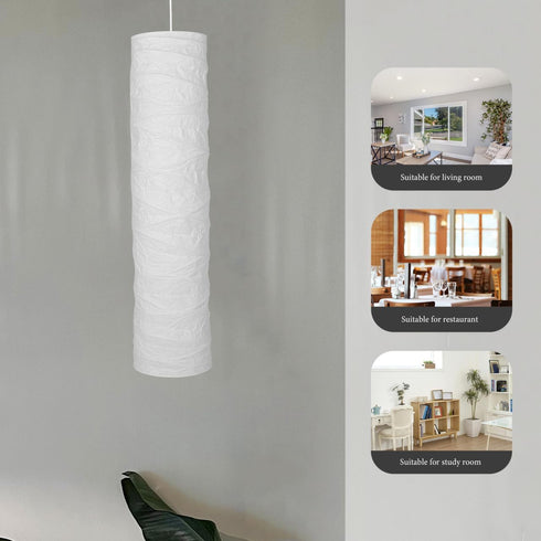 49.21In ABOOFAN Floor Lamp Shade Replacement Foldable Soft Paper Lampshade for Living Room Bedroom Office Modern