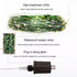 100FT 300 Green Wire Fairy Lights Plug in High Bright LED Waterproof LED String Lights with Remote Warm White