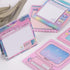 KOOBOOK Kawaii Planner Notebook - Cute Memo Pads with Computer Game Shape Design, 5 Styles, 50 Sheets/Pad
