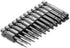 12PCS T5-T40 Torx Screwdriver Bit Set, S2 Steel Magnetic Tamper Proof Star Security Bits, 1/4 Inch Hex Shank