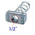 Strut Channel Nuts, 1/2-13 Spring Nuts with Zinc Electroplate Finish, 10 Pack for Strut Channel