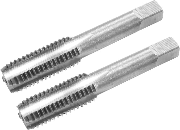 uxcell M12 Metric Hand Tap Set - 1.75 Pitch, 4 Straight Flutes H2 Alloy Tool Steel for Repairing