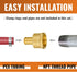 SUNGATOR 6-Pack 1/2" PEX to 1/2" Female NPT Brass Fittings, UPC Certified