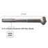 8 1/4 in. SDS Max Concrete Repair Patch Prepare Bushing Head, 1 1/4 Inch Square Head Tool Bit for Demolition Hammer