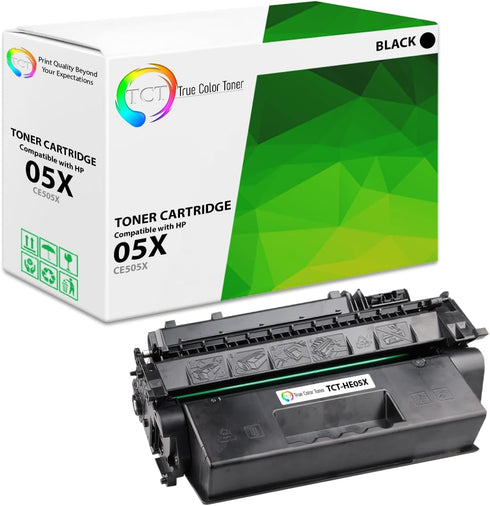 TCT Premium Compatible Toner Cartridge for HP 05X CE505X, Black High Yield, 6,500 Pages