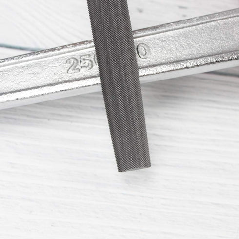 KALIM Half Round Medium Cut File, 6'' Length, High Carbon Steel Hand File for Wood and Metal