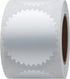 Hybsk 300pcs Silver Metallic Certificate Sealing Labels with Serrated Edge for Awards and Legal Embossing